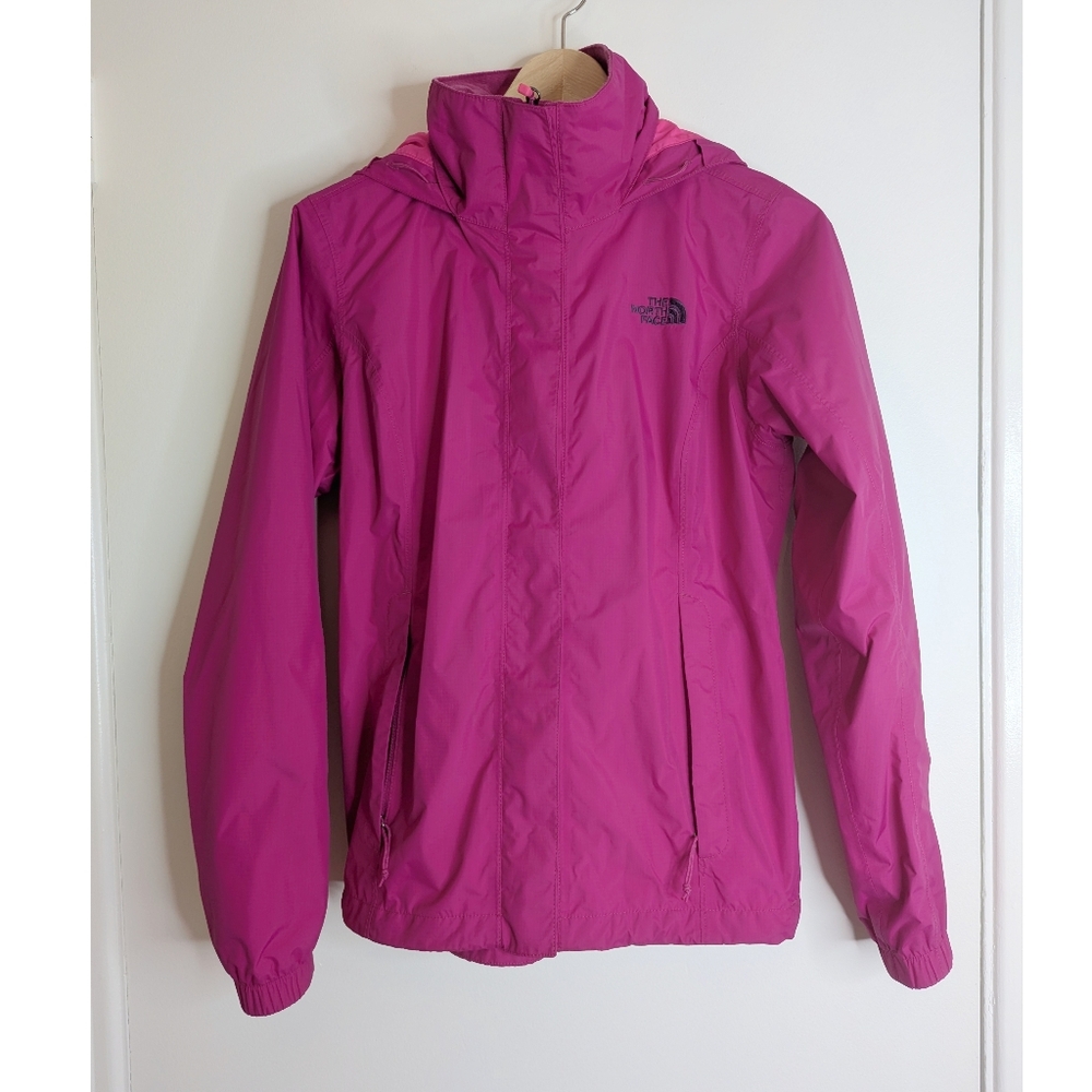 North Face Rain Jacket in fucsia pink